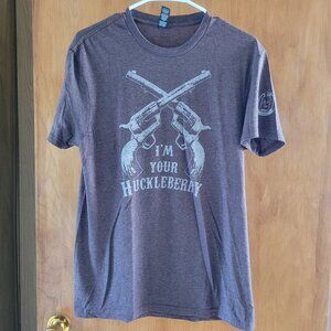 NWOT Unisex "I'm Your Huckleberry" Graphic T-Shirt - Small